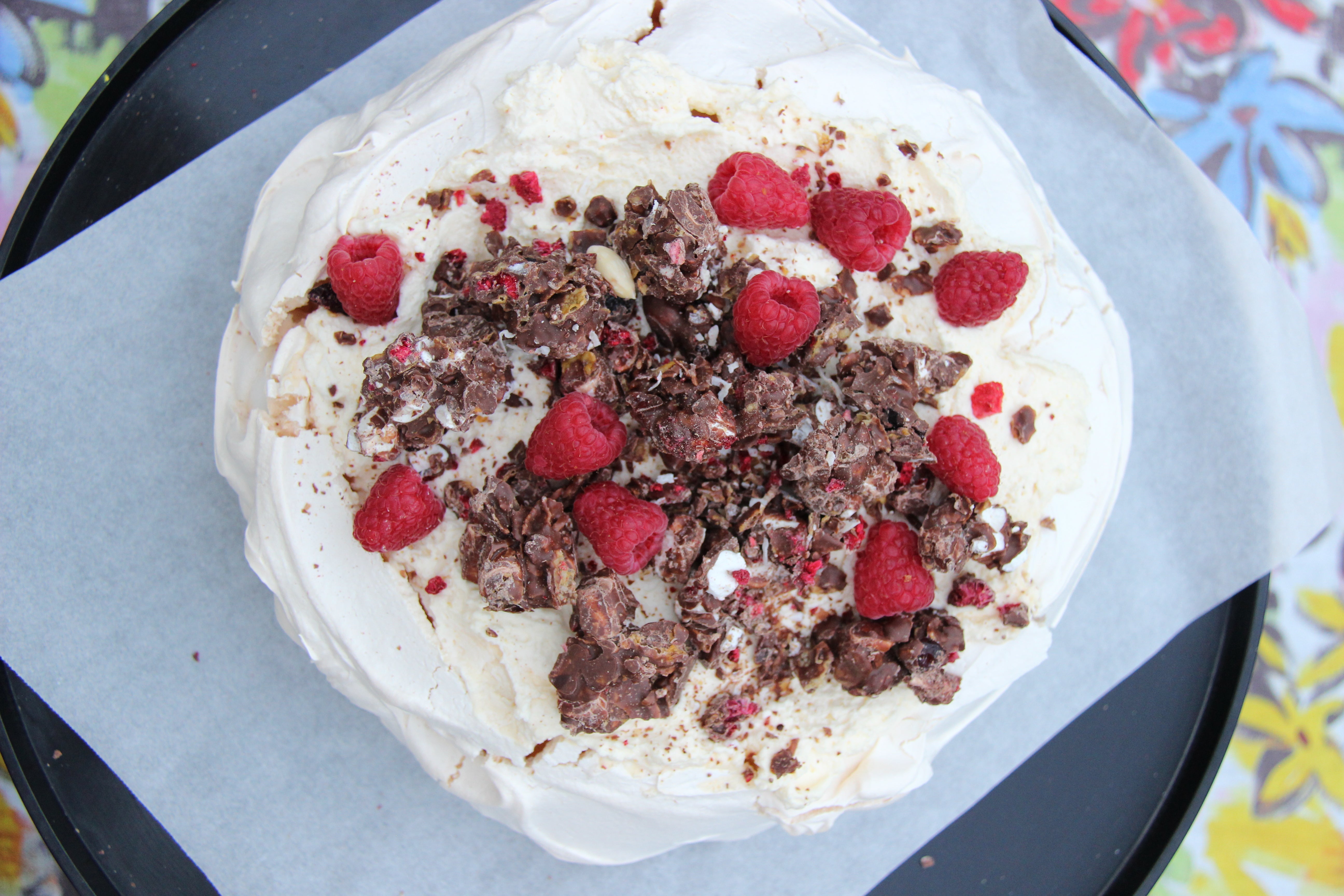 Pavlova with Berry Crunch Rocky Road