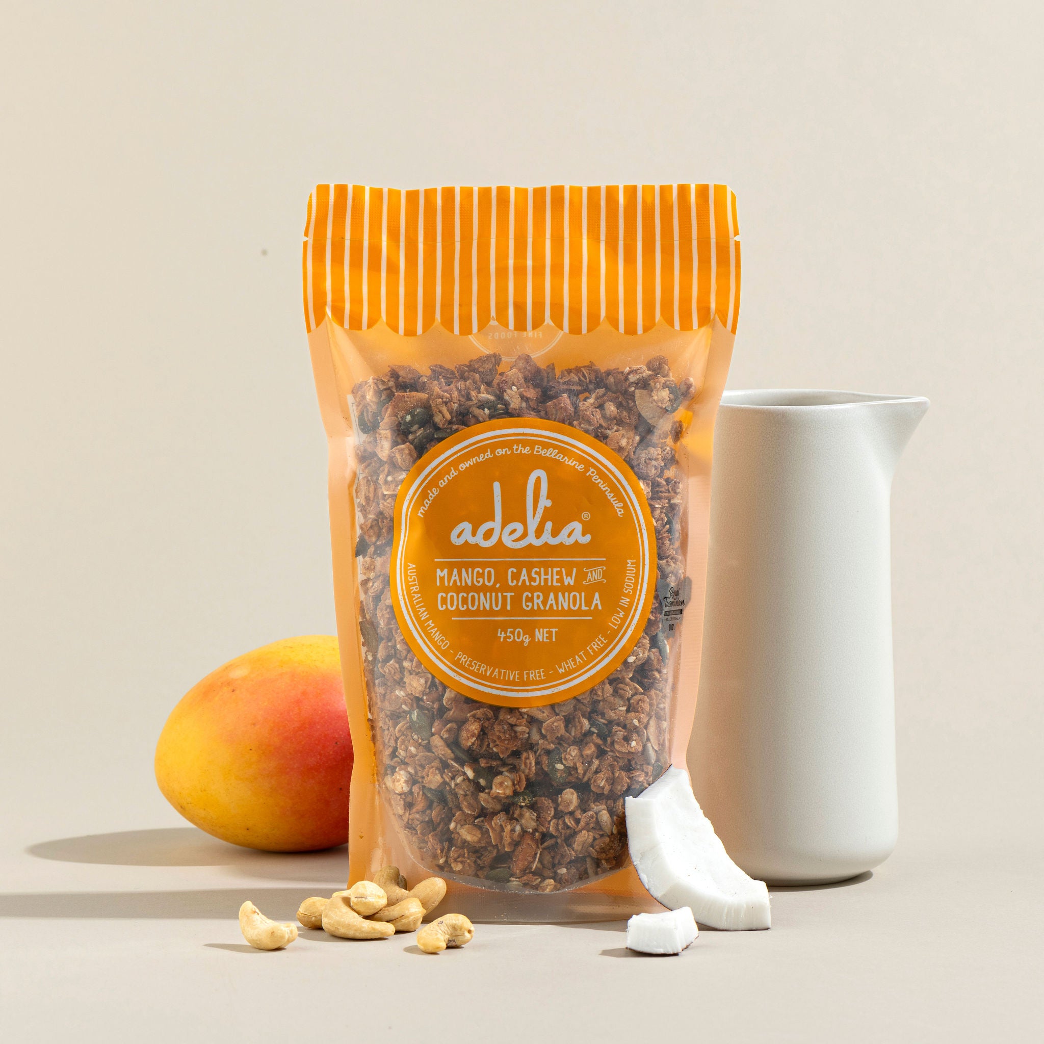 Adelia Fine Foods Mango, Cashew & Coconut Granola
